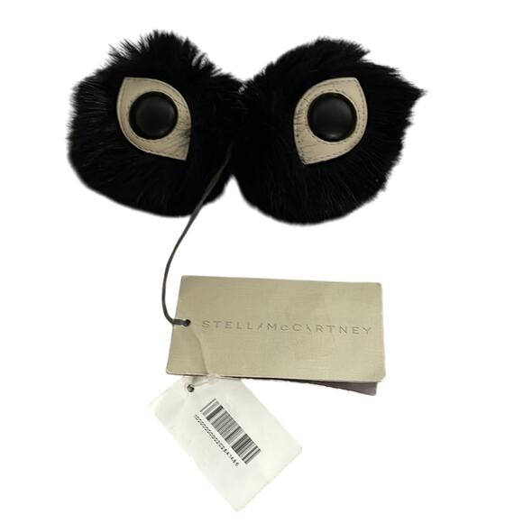 Stella McCartney Faux Fur Spooky Eyes Key Chain, NWT
